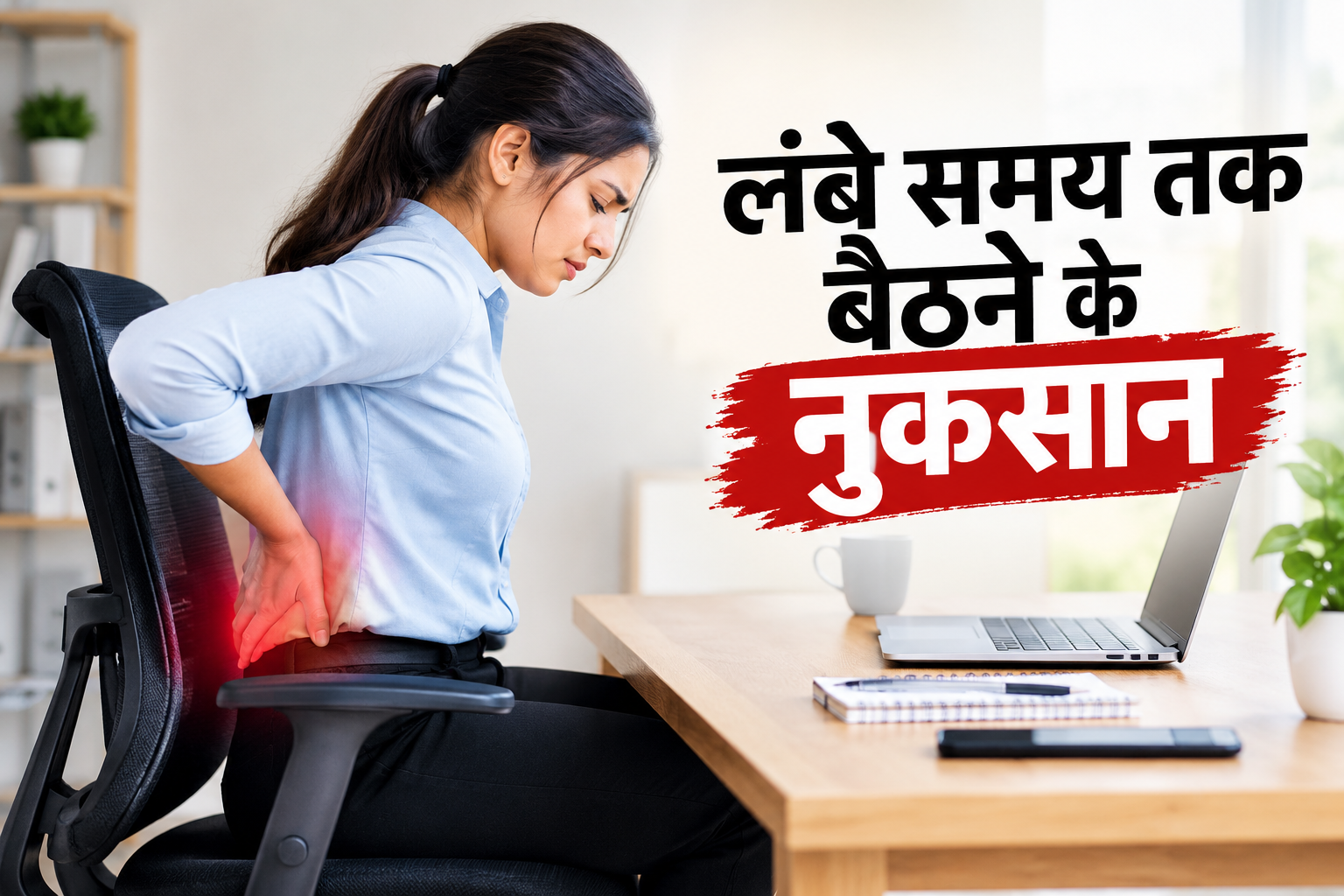 लंबे समय तक बैठने के नुकसान: शरीर पर पड़ सकता है गंभीर असर, जानें कैसे बचें
